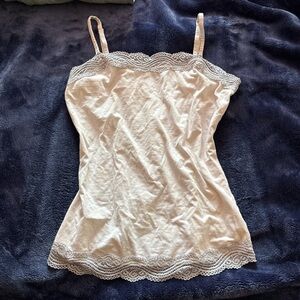 Ann Taylor White Lace Camisole